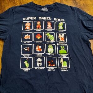 Super Mario Brothers Nintendo Game Graphic Shirt